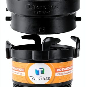 TonGass 2-Piece Combo Pack RV Sewer Hose Adapters ABS-0