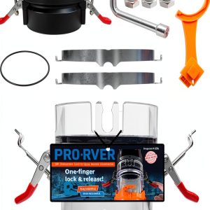 PRO-RVER RV Sewer Connector Stainless Hook Ring-0