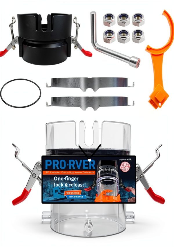PRO-RVER RV Sewer Connector Stainless Hook Ring-0