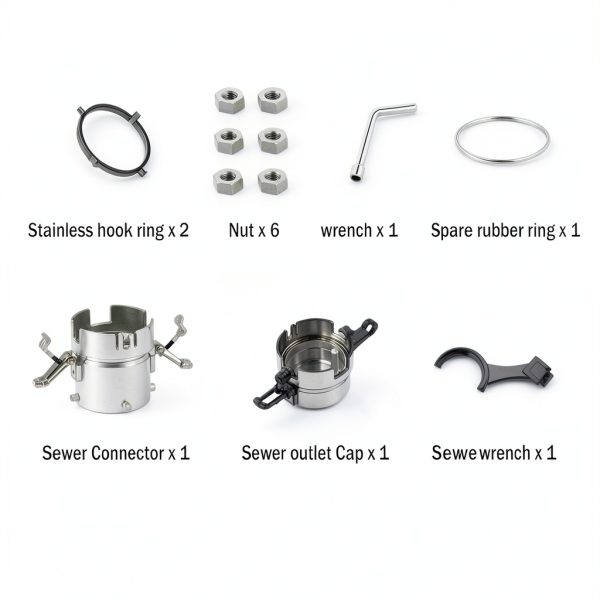 PRO-RVER RV Sewer Connector Stainless Hook Ring-3